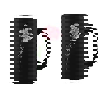 Oeillet Rose Fascinant Avec Tige De Fleur Tasse - Cadeauxyz