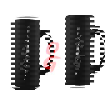 Og Sword Graphic Bold Red Brush Style Coffee Mug | Mazezy