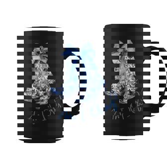 Am I Okay Boot Cowgirl Coquette Bow Girl Coffee Mug | Mazezy