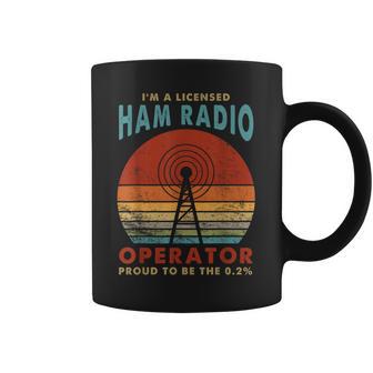 Operador De Radio Ham Con Licencia Estación Base De Radio Ham Taza de café - Regaloses