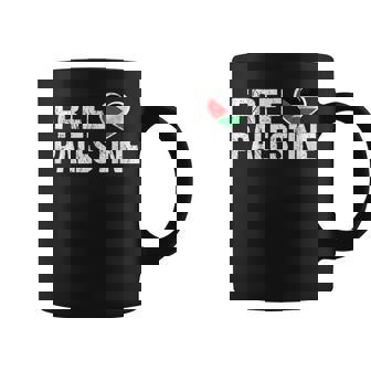 Palestina Bandera Corazón Free Palestine Taza de café - Regaloses