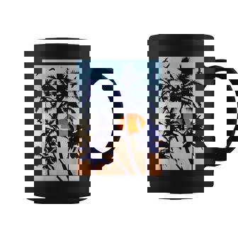 Palmier Coucher De Soleil Plage Tropicale Tasse - Cadeauxyz