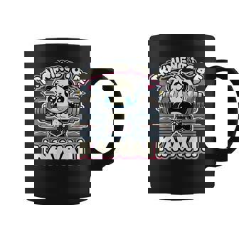 Panda De Gimnasio Entrenamiento Paraer Kawaii Lindo Anime Entrenamiento Fitness Taza de café - Regaloses