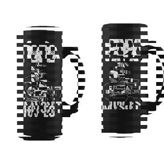 Papa Mows Best Riding Mower Retro Mowing Papa Coffee Mug | Mazezy