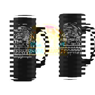 Papasaurus T Rex Dinosaur Papa Saurus Family Matching Coffee Mug - Monsterry