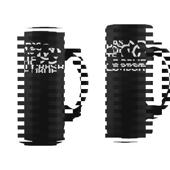 Pass The Le Corbusier Architect ホワイト コーヒーマグ - Kawaiitshirt