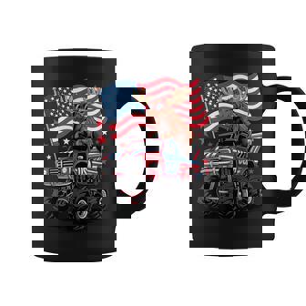 Patriotic 4Th Of July Usa Moose On A Truck Coffee Mug - Thegiftio UK