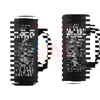 Patriotic Dad Bod Father Figura 4 De Julio Divertida Bandera De Estados Unidos Taza de café - Regaloses