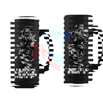 Patriotic Labrador Retriever Dog Merica 4Th Of July Usa Flag Coffee Mug - Thegiftio
