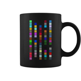 Patrón De Colores Cuadrados Futurismo Abstracto Moderno Taza de café - Regaloses