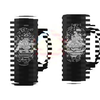 Peace Through Strength Distressed Flag Usa Graphic Coffee Mug - Thegiftio UK