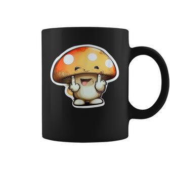 Personnage Champignon Drôle Doigt D'honneur Joyeux Anniversaire Gourmand Tasse - Cadeauxyz