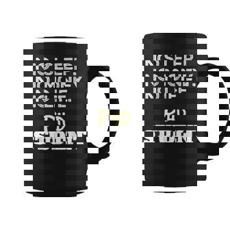 PhD Noleep No Money No Life Phdtudent コーヒーマグ - Kawaiitshirt