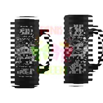 Pink Goes Good With Green Halloween Witch Pink& Green Wizard Coffee Mug - Monsterry