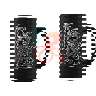 Poulpe Jouant Du Groupe De Musique De Musicien De Guitare Tasse - Cadeauxyz