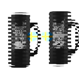 Pour Chat Avec Drapeau De La Suède Style Rétro Pour Homme Enfant Débardeur Tasse - Cadeauxyz