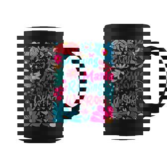 Praying Mama Raising Warriors Boho Floral Christian Mom Life Coffee Mug - Monsterry