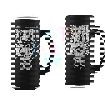 Preppy Fourth Grade Coquette Daisy Bow Coffee Mug - Thegiftio UK