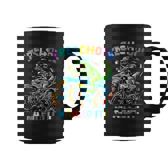 Preschool Graduation Monster Truck Dinosaur Boys Dino Coffee Mug - Monsterry