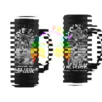 More Pride Less Prejudice Pride Month Lgbtq Gay Lesbian Coffee Mug - Thegiftio