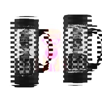 Pro Trump Bubble Gum Pink Glasses Donald Trump コーヒーマグ - Kawaiitshirt