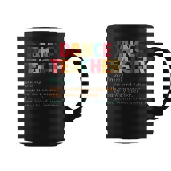 Profesor De Baile Definición Retro Profesor De Baile Coreógrafo Taza de café - Regaloses