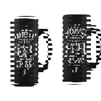 Promoted To Papu Est2025 Fathers Day First Time Papu Coffee Mug - Thegiftio