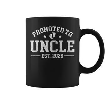 Promoted To Uncle Est 2026 Baby Announcement For Uncle Coffee Mug - Monsterry