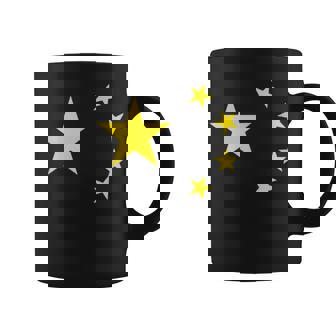 Propaganda Comunista Chino Cinco Estrellas Bandera Roja Taza de café - Regaloses