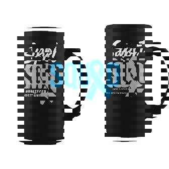 Prostate Cancer Awareness Support Squad Light Blue Ribbon Coffee Mug - Thegiftio