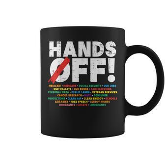 Protest Hands Off Medicare Social Security Resist Women Coffee Mug - Thegiftio