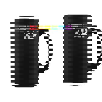 Proud Ally Bars Equality Lgbtq Rainbow Flag Gay Pride Ally コーヒーマグ - Kawaiitshirt