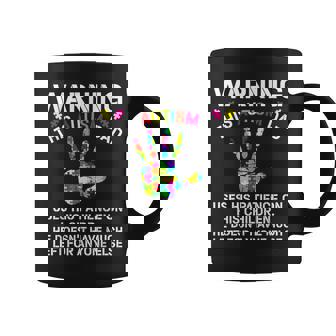 Proud Autism Dad Awareness Father Day Autistic Son Daughter Coffee Mug - Monsterry