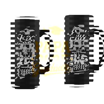 Proud Papa Of A Class Of 2025 Graduate Senior Graduation Coffee Mug - Thegiftio