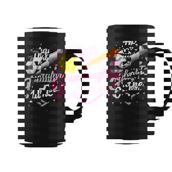 Proud Softball Grandma Cute Granddaughter Support Coffee Mug - Thegiftio UK