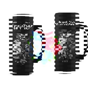 Puerto Rico Heritage Flowers Boricua Puerto Rican Flag Coffee Mug - Thegiftio