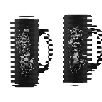 Raccoon Punk Rock Music Coffee Mug - Thegiftio