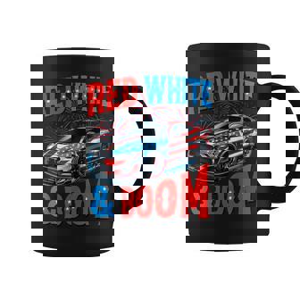 Racing Car 4Th Of July Independence Day Red White And Boom Coffee Mug - Monsterry