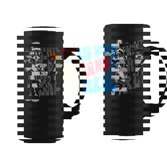 Red White And Feral Hot Dog Raccoon 4Th Of July Trash Panda Coffee Mug | Mazezy