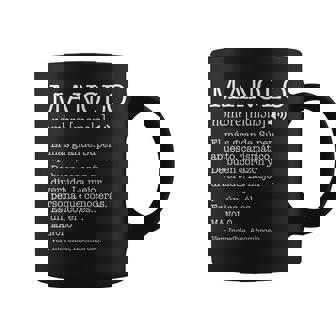Regalo Para Manolo Con Nombre Divertidoignificado Hombres Taza de café - Regaloses