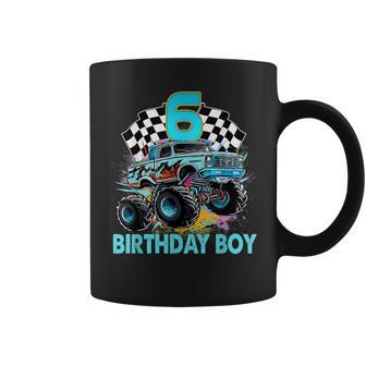 Regalos De 6 Años De Edad 6º Cumpleaños Niños Monster Truck Car Taza de café - Regaloses