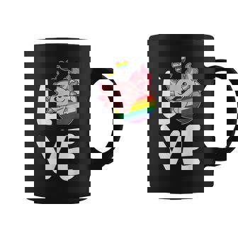 Regenbogen Flagge Pride Monat Lgbtq Regenbogen Love Axolotl Tassen - Geschenkecke