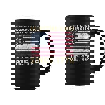 Rejecting Kings Since 1776 American Flag Patriotic Usa Coffee Mug - Monsterry