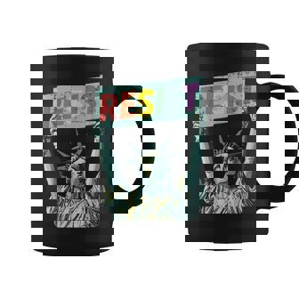 Resist Rainbow Statue Liberty Protest Lgbt Gay Women Coffee Mug - Thegiftio