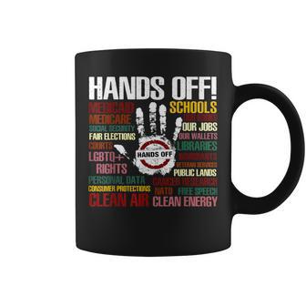 Resist Resistance Statue Of Liberty Hands Off Protest Coffee Mug - Monsterry
