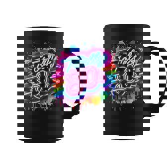 Retro 1980'S Colorful Totally 80'S 80 Rave Theme Party Coffee Mug - Thegiftio UK