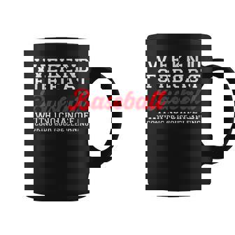 Retro Baseball Mom Mother's Day Weekend Forecast Baseball Coffee Mug - Monsterry
