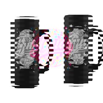 Retro Dua First Name Personalized Disco 80S Coffee Mug | Seseable CA