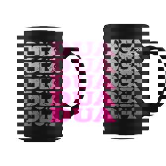 Retro Dua First Name Personalized Dua Groovy Vintage Coffee Mug | Seseable CA