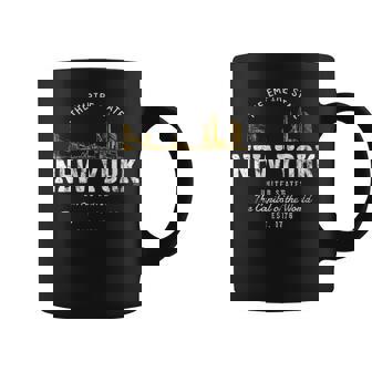 Retro Estados Unidos Nueva Yorkintage Cuello Taza de café - Regaloses